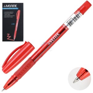 Ручка шар 0,7мм Красная с полупр корп и рез держателем 5073331