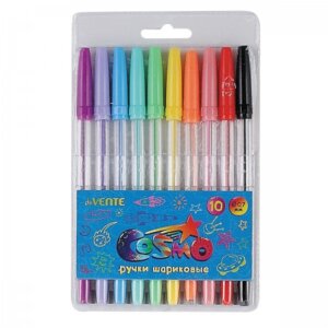 Набор шар ручек 10цв 0,7мм Cosmo в пластиковом блистере 5073408