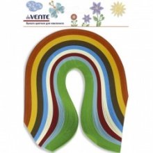 Бумага для квиллинга  8цв 5x297 мм 120 г/м² основные цв 500 полосок 8040791