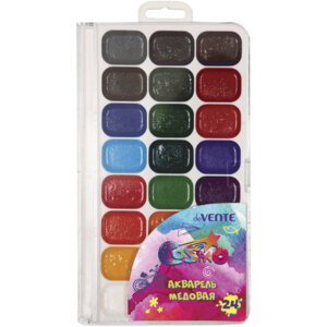 Акварель 24цв медовая б/к 8074608