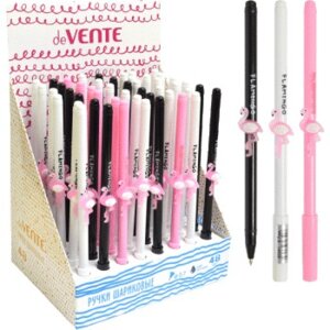 Ручка шар подарочная 0,7мм Flamingo с декор элементом в форме фламинго 9021911