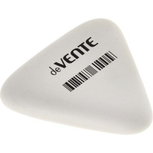 Ластик 37x37x10мм Trio синтетич каучук треуг белый 4070901