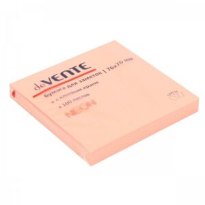 Бумага для заметок с клеевым краем 75x75мм 100л Неон Малиновая 2010331