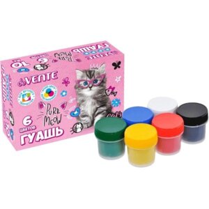 Гуашь 6цв Purr Meow  по 10мл 60мл 8075011