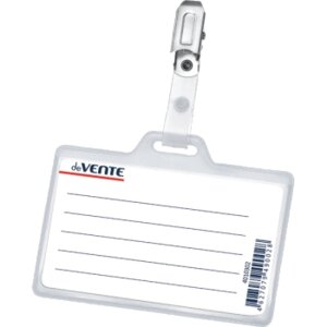 Бейдж 60х90мм прозрачный с клипом 4010302