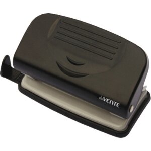 Дырокол Stripe 10л пластик с линейкой черный 4020335