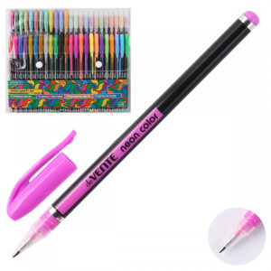 Набор ручек гелевых 48цв 1мм Neon Black черный корп асс 5051015