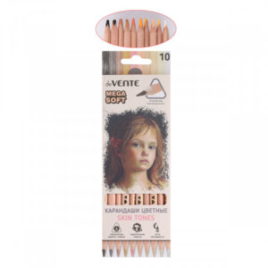 Карандаши 10цв Skin Tones оттенки цвета кожи мягкий грифель на маслян основе 5022011/ 5022122