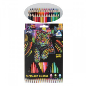Карандаши 36цв трехгран Trio Mega Soft 5025915