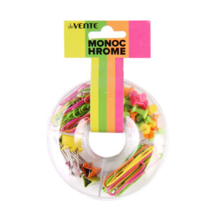 Набор канцелярских принадлежностей MonoChrome скрепки цв 50мм Неоновые 4133001