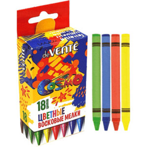 Мелки восковые 18цв Cosmo 8077815