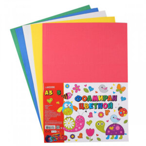 Фоамиран 5цв 5л А3толщина 2мм 8013800