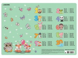 Покрытие настольное для лепки Таблица умножения 33x23см пласт 8061120