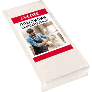 Пластилин скульптурный 1000г Белый пленка мягкий 8042918