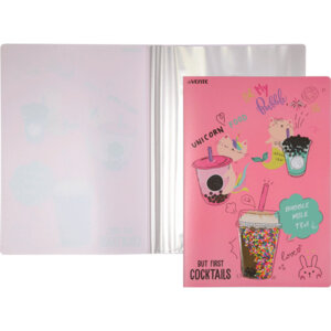 Папка А4 20 файлов Unicorn Cocktail 500мкм внутренний карм 3101105