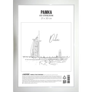 Рамка пластик 21х30см A4 серия 6/1 стекло 9027115