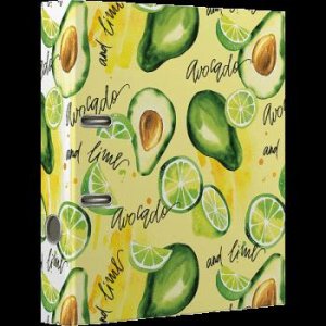 Папка регистратор 75мм Avocado and Lime цвет печать 3090114