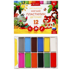 Пластилин 12цв повышенной мягкости 8042923 ПЛ12Д