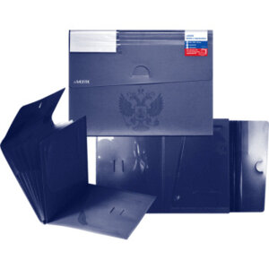 Папка с клапаном с 6-ю отд A4 Герб 325x230x20мм 550мкм 3078100