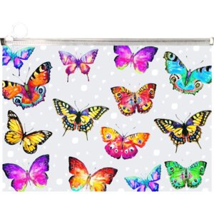 Папка на молнии A4 330x235мм с расширением Бабочки 180мкм мат полупрозр с рис 3072118