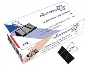 Зажим для бумаг Emojie металлический 25мм толщина скрепления до 10,5мм цв асс 4131999