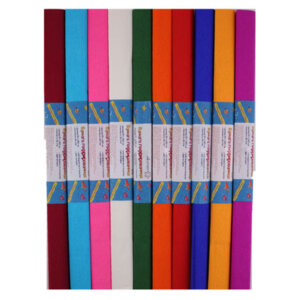 Бумага гофрированная креповая 50x250см 32 г/м в рул асс 8040737