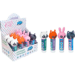 Клей карандаш 15г PVP основа100% Cute с фигуркой на колпачке 4042061