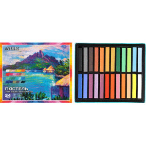 Пастель 24цв сухая худож мягкая квадратное сечение 65x10мм 8172805