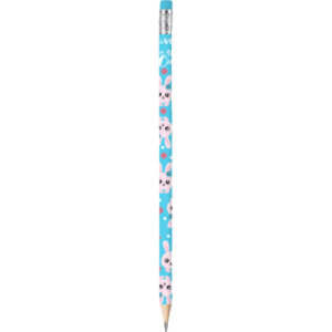 Карандаш ч/г HB с ластиком 2мм трёхгран Cute Rabbit 100% 5032114