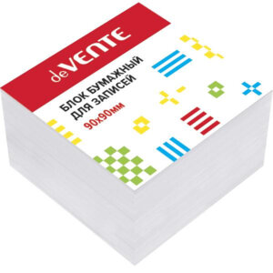 Блок для записей 90x90x50мм Белый проклеенный офсет 100 г/м²  2012902