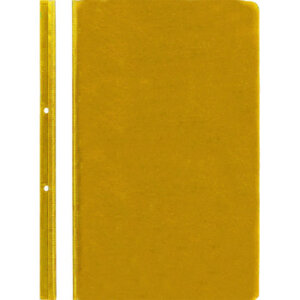 Папка скоросшиватель A4 желт с перф с прозр верхним лист 100/110мкм 3079900
