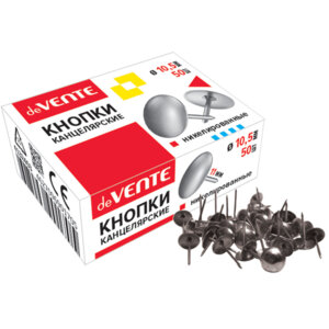 Кнопки никелирован 10,5мм 50шт 4132403