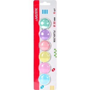 Магнит для офисной доски 30мм 6шт цв пастель асс 6021102