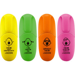 Текстовыделитель Avocado плоский мини корпус с запечаткой 5045100