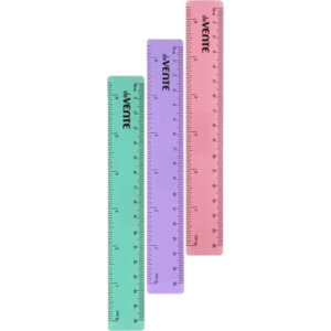 Линейка 16см пласт Pastel с индивид марк асс 5091031