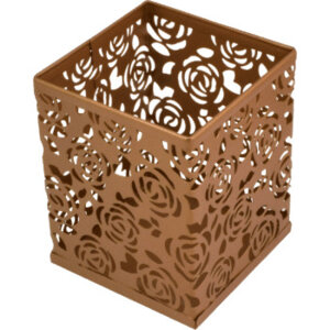 Подставка для канц принадлежностей My Gold 8x8x9,8см квадрат ажур сетчатая 4104964