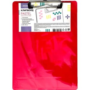 Клипборд A4 225x316мм Pastel 2мм пласт с выдвижным подвесом 3034001