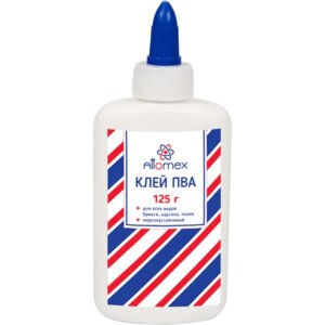Клей ПВА 125г морозоустойчивый до -40°C в пласт бут с дозатором 4041010