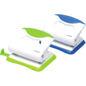 Дырокол 20л Color пласт с каучуковой вставкой с линейкой 4020805