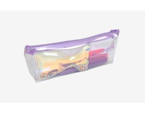 Пенал 1 секц 22x8x4см Glitter Dream треугольн с голографич эффект PVC с аппликац 7026220