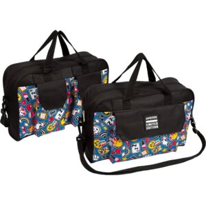 Сумка для доп занятий A4+ Ergo Denim Patches 35x28x10см текстиль 7041215