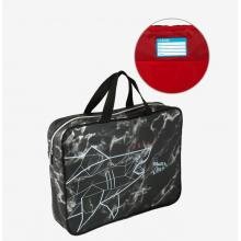 Сумка текстиль с ручками A4 36x28x8см Shark Area мрамор ткань 8057204