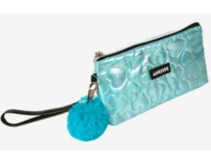 Пенал косметичка 21,5x10x4см Glam треугольный стеганная перламутр плащевка с бегунком 7026229