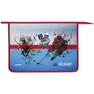 Папка для тетр на молнии A4 33x23,5x6см Ice Hockey пласт с текстиль расшир 6см 8053026