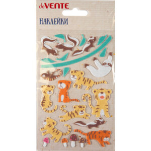 Набор наклеек для творчества из фетра Tigers 9,5x15см самокл 8002265