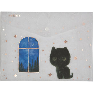 Папка конверт на кнопке A5 240x180мм Кусь 180мкм мат полупр с рис 3079270