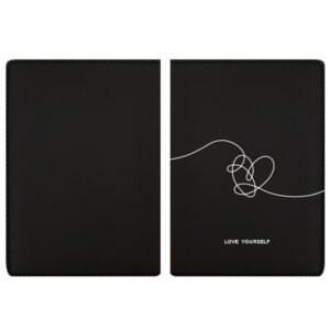 Обложка для паспорта 10x14см Love yourself иск кожа soft touch поролон 1030152