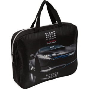 Сумка тектсиль с ручками A4 36x28x8см Carbon с текстиль расшир 8054276