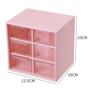 Органайзер для канц принадл Cube настольный с 6 ящичками 11,8x12,2x9,7см 4102206