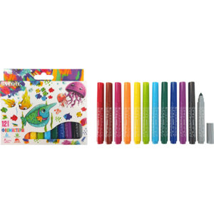 Фломастеры 12цв Jumbo утолщенный круглый корпус 5081230